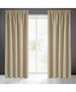 Euro curtains ZAS / LOGAN / BEŻO 135X270 T