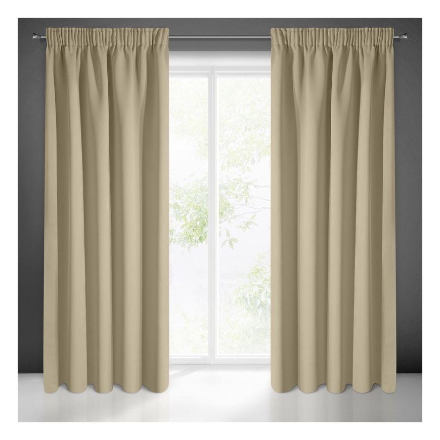 Euro curtains ZAS / LOGAN / BEŻO 135X270 T