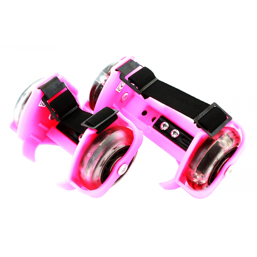 Goodbuy children's roller skates with 3 LED lights, 7 cm diameter pink