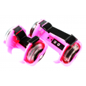Goodbuy children's roller skates with 3 LED lights, 7 cm diameter pink