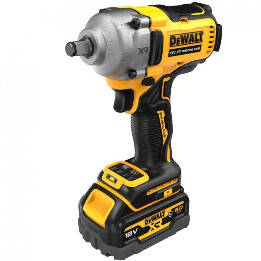 DeWalt Battery Wrench 1/2 ", 812Nm, XR 18V, DeWalt [DCF891P2T-QW] Li-Ion, 2x5.0Ah – 3