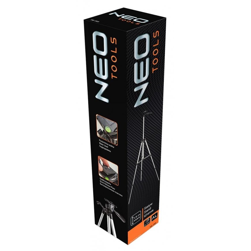 Neo 1,5 m 1/4 colio aliuminio trikojis, skirtas kryžminiams lazeriams (75-110) – 6