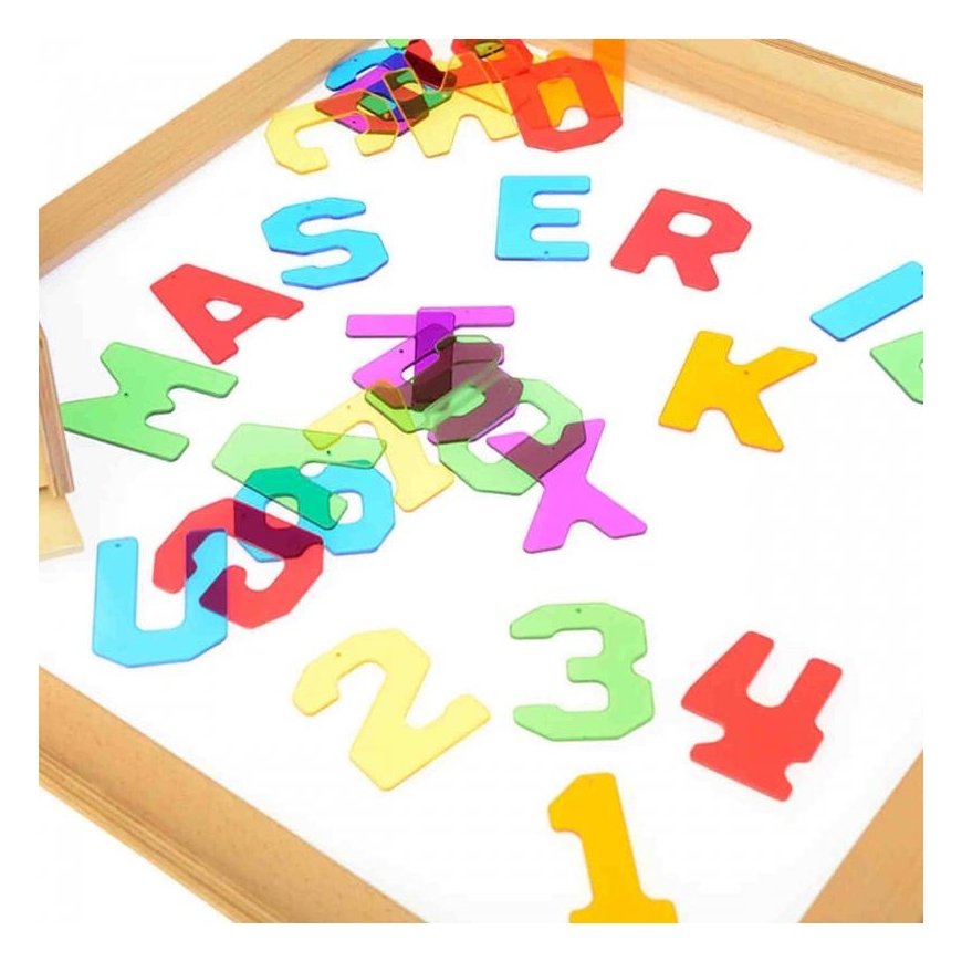 MASTERKIDZ Przezroczyste Cyfry i Litery 38 pcs. – 6