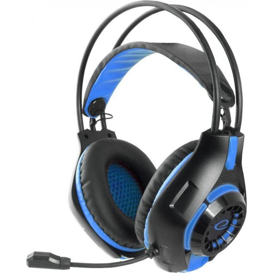 Gaming headphones Esperanza EGH420B DeathStrike, Black-blue – 5