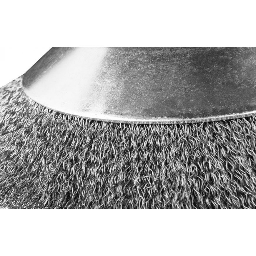 GRAPHITE Wire brush for brush cutter 200 x 25.4 mm, soft, wavy wires – 2