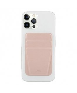 UNIQ Lyft Magnetic Stand for Phone Snap-On Stand and Card Holder Pink/Pink
