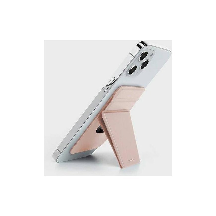 UNIQ Lyft Magnetic Stand for Phone Snap-On Stand and Card Holder Pink/Pink – 2