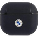 BMW 3 BMA3SSLNA AirPods Cover Dark Blue/Dark Genius Leather Silver Logo BMW 3 BMA3SSLNA AirPods Cover Dark Blue/Dark Genius Leather Silver Logo