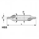 Centering drill RUKO HSS DIN 333A Ø 6.3 mm Centering drill RUKO HSS DIN 333A Ø 6.3 mm