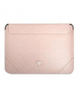 Guess Spėjimo movos GUCS16PSATLP 16 "rožinė/rožinės Saffiano trikampio logotipas