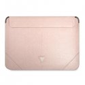 Guess Spėjimo movos GUCS16PSATLP 16 "rožinė/rožinės Saffiano trikampio logotipas