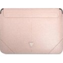 Guess Guess Cufflinks GUCS16PSATLP 16" Pink/Pink Saffiano Triangle Logo