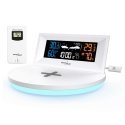 GreenBlue Wireless Weather Station with Wireless Qi Charger Mood Light Base Weather Forecast Calenda GreenBlue Wireless Weather Station with Wireless Qi Charger Mood Light Base Weather Forecast Calenda