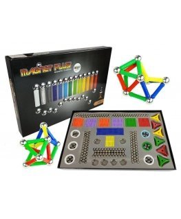 Lean Cars Magnastix Magnetic Block Set 560 + Board