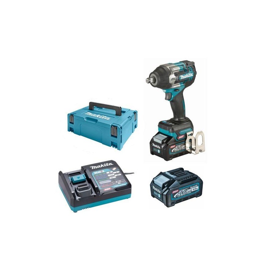 Makita Maszyny Makita TW007GM201 Cordless Impact Wrench 40V XGT, 2x4.0Ah, 1/2", 760Nm, BL-M, – 3