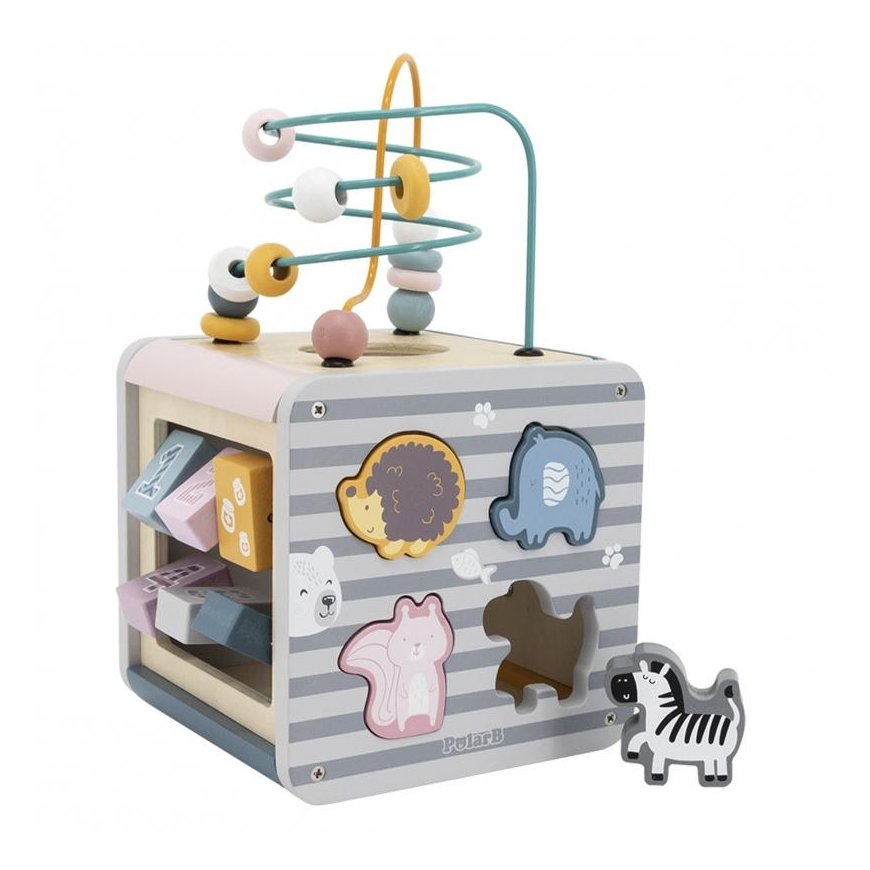 Viga Toys Medinis lavinamasis veiklos kubas PolarB Viga – 2