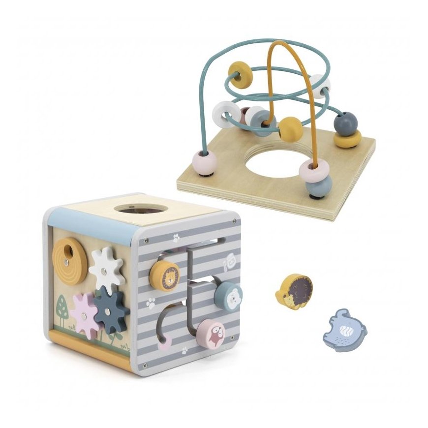 Viga Toys Medinis lavinamasis veiklos kubas PolarB Viga – 3