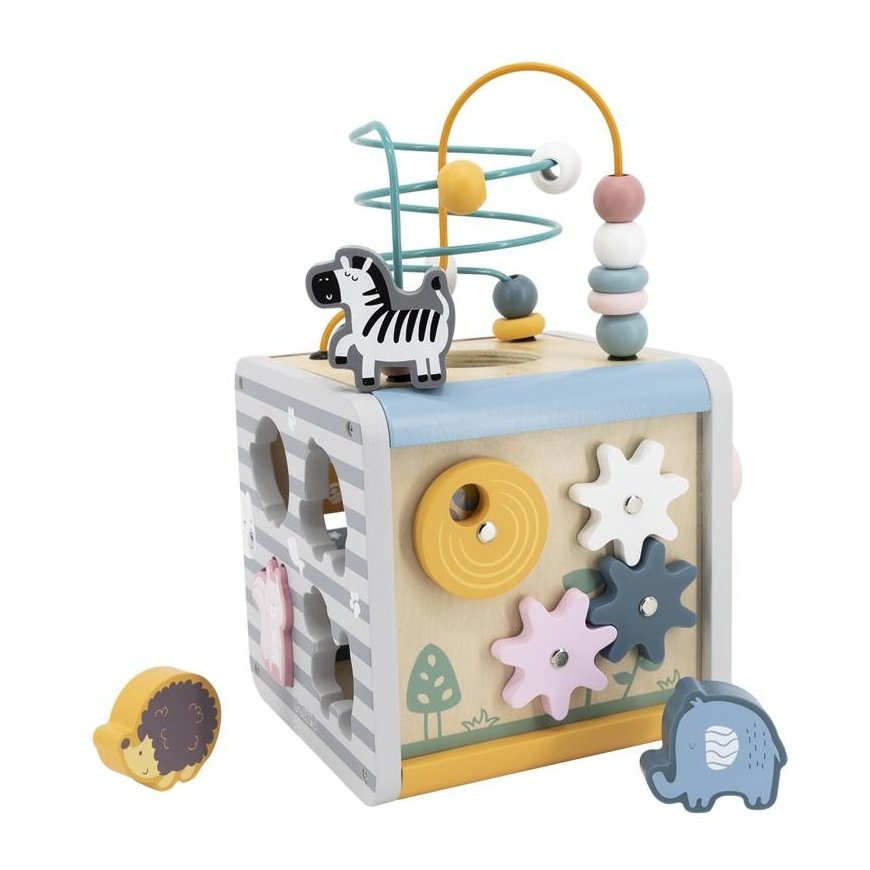 Viga Toys Wooden educational activity cube PolarB Viga – 4