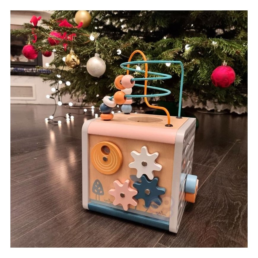 Viga Toys Wooden educational activity cube PolarB Viga – 9
