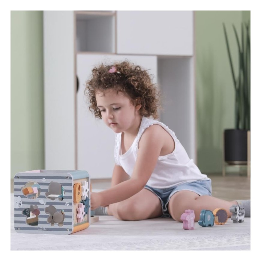 Viga Toys Wooden educational activity cube PolarB Viga – 14