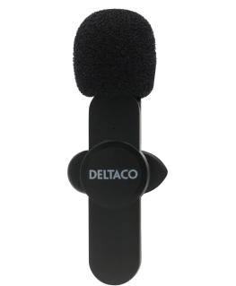 Wireless vlogging microphone DELTACO USB-C/Lightning, 1-pack / VLOG-100