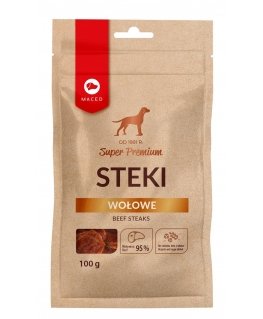 MACED Beef Steaks - Dog treat - 100 g