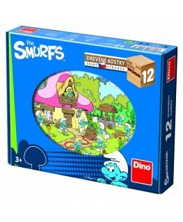 Dino puidust klotsipusle 12 tk Smurf