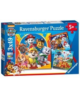 Ravensburger pusle 3x49 tk Patrullkoerad
