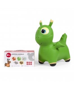BO Jumping Animal Bouncer -pomppueläin, Green Dino