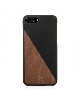Woodcessories EcoSplit Wooden+Leather iPhone 7+ / 8+ Walnut/black eco249