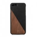 Woodcessories EcoSplit Wooden+Leather iPhone 7+ / 8+ Walnut/black eco249 Woodcessories EcoSplit Wooden+Leather iPhone 7+ / 8+ Walnut/black eco249