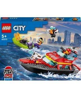 LEGO City Fire 60373 - Palokunnan pelastusvene