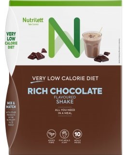Nutrilett VLCD Rich Chocolate Shake meal replacement shake, 35 g, 10-PACK