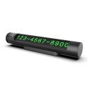 Tellur Temporary car parking card for two phone numbers metallic black Tellur Temporary car parking card for two phone numbers metallic black