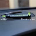 Tellur Temporary car parking card for two phone numbers metallic black Tellur Temporary car parking card for two phone numbers metallic black
