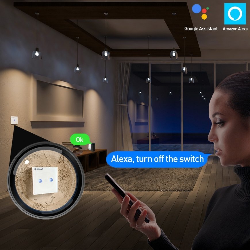 Tellur Smart WiFi switch, SS2N 2 port 1800W 10A – 7