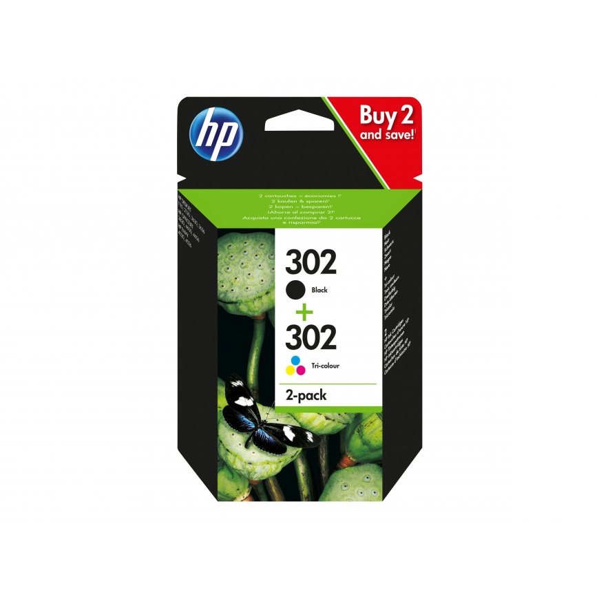 HP X4D37AE No.302 Combo 2-Pack – 3