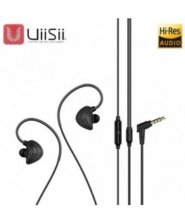 Headphones UiiSii CM5-L Premium Hi-Res Original Sport Earphones with Microphone and Volume Control / 3.5mm / 1.2m / Black