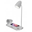 Tellur Nostalgia Wireless Desk Charger, Bluetooth Speaker, Desk Lamp white Tellur Nostalgia Wireless Desk Charger, Bluetooth Speaker, Desk Lamp white