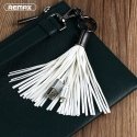 Remax RC-053m Designer Key Chain Ring with Micro to USB Data & Charger cable White Remax RC-053m Designer Key Chain Ring with Micro to USB Data & Charger cable White
