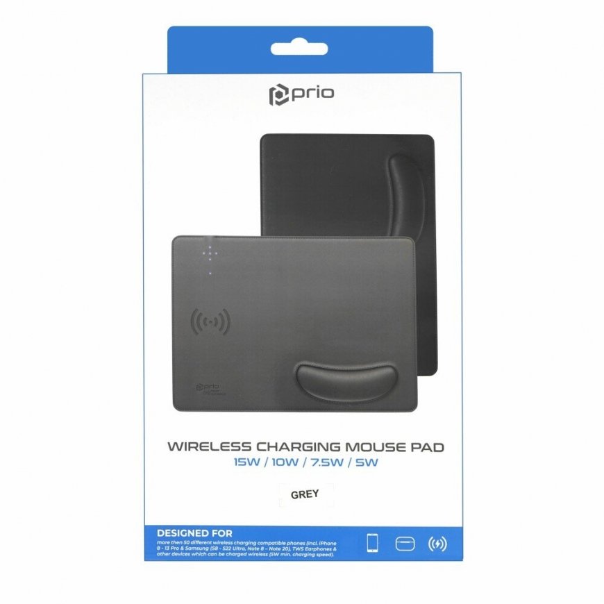 Prio Fast Wireless Charging Mouse Pad 15W (USB-C) – 5