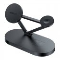 Qi 3in1 wireless charger Acefast E9 15W, MagSafe (black) Qi 3in1 wireless charger Acefast E9 15W, MagSafe (black)