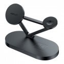 Qi 3in1 wireless charger Acefast E9 15W, MagSafe (black) Qi 3in1 wireless charger Acefast E9 15W, MagSafe (black)