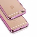 Telone Супер Тонкий Прозрачный Силиконовый Чехол-крышка Samsung A320F Galaxy A3 (2017) c Розовой рам Telone Супер Тонкий Прозрачный Силиконовый Чехол-крышка Samsung A320F Galaxy A3 (2017) c Розовой рам