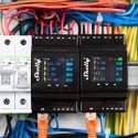 Home Shelly Relay "Pro 4PM" WLAN & LAN Switch Actuator Max. 40A Mes Home Shelly Relay "Pro 4PM" WLAN & LAN Switch Actuator Max. 40A Mes