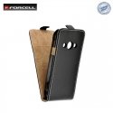 Forcell Flexi Slim Flip Huawei Y6 (2017) vertical case in silicone holder Black