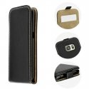 Forcell Flexi Slim Flip Huawei Y6 (2017) vertical case in silicone holder Black