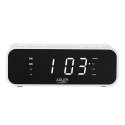 Adler Alarm Clock with Wireless Charger AD 1192W AUX in, Baltas, Alarm function Adler Alarm Clock with Wireless Charger AD 1192W AUX in, Baltas, Alarm function