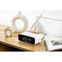 Adler Alarm Clock with Wireless Charger AD 1192W AUX in, White, Alarm function Adler Alarm Clock with Wireless Charger AD 1192W AUX in, White, Alarm function