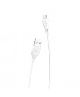 USB to USB-C cable Dudao L4T 2.4A 1m (white)
